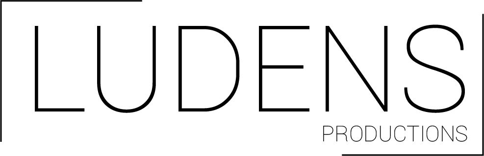 logotipo de ludens de color negro